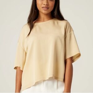 NWT LITA By Ciarra Boxy Silk Relaxed Oversized Dolman Blouse Luxury XXL